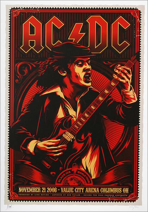 AC/DC Black Ice World Tour Poster Australian poster (461069)